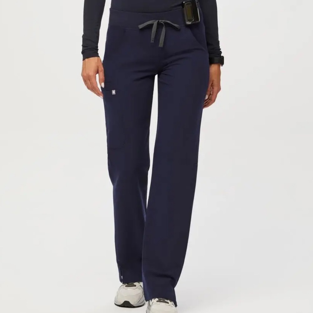 Figs Navy Blue Kade Cargo Scrub Pants